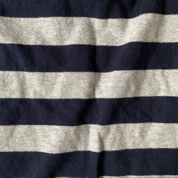 BABY GAP | Navy Blue & Gray Striped Shirt - Picture 5 of 5